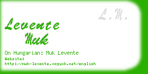 levente muk business card